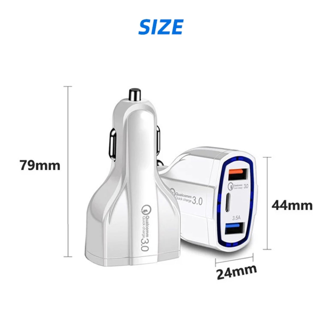 Premium Specialized USBC and Fast Charging USB Car Charger Adapter- Classic Black Colour - Super Savings Technologies Co.,LTD Premium Specialized USBC and Fast Charging USB Car Charger Adapter- Classic Black Colour - Super Savings Technologies Co.,LTD